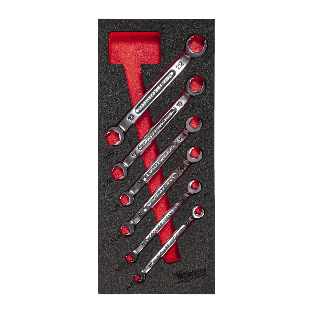 Module clé à tuyauter 6 pcs Flare Nut Spanner Foam Insert Set