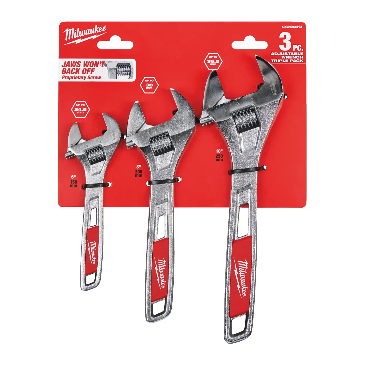 CLE A MOLETTE TRIPLE PACK Adjustable wrenches