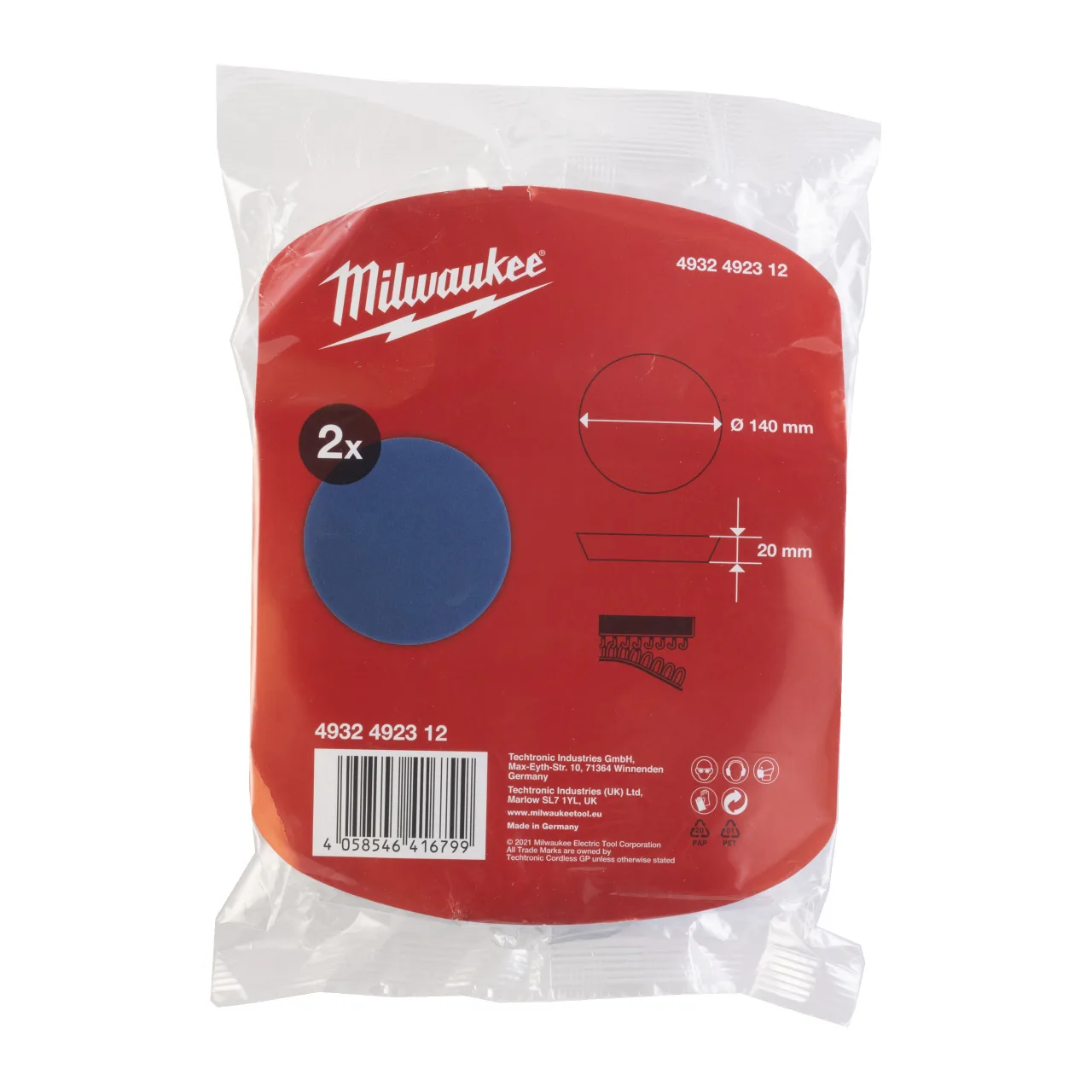 MOUSSE BLEU ULTRA FINE 140/20MM Premium Polishing Accessories - Sponges