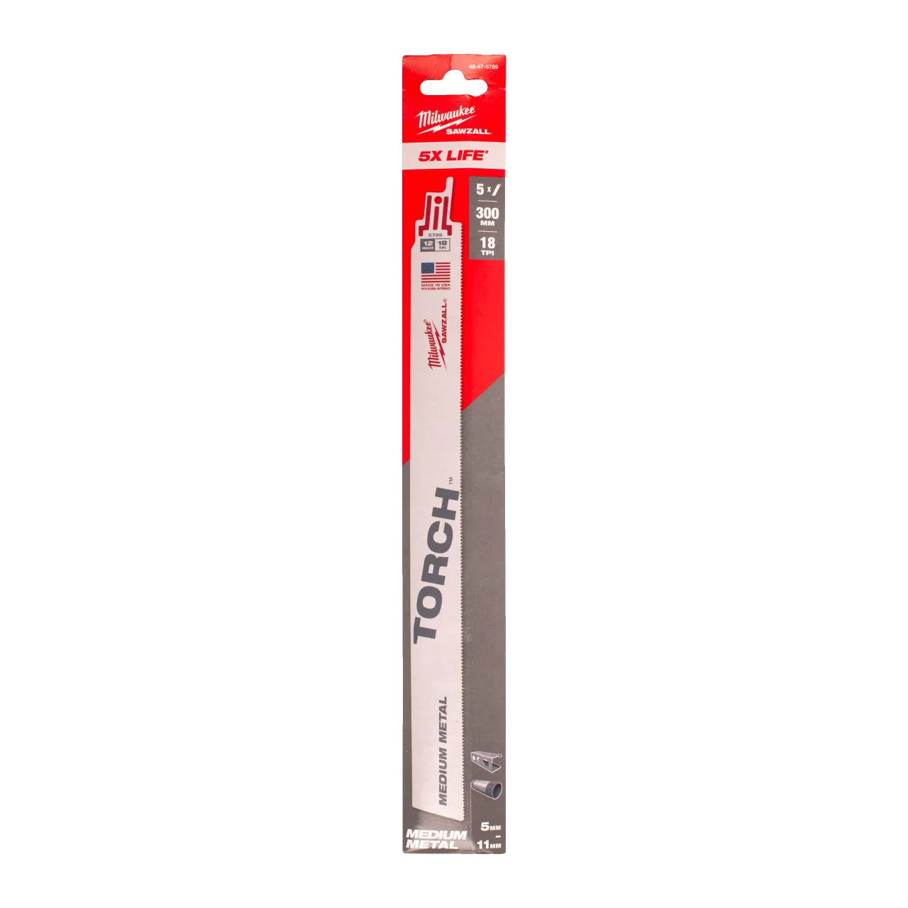 LAME SCIE SABRE TORCH 300MM (X5) Metal: Torch