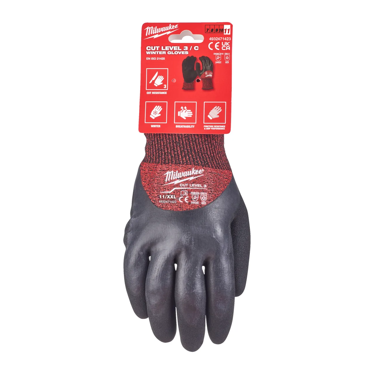 Gants d'Hiver Anti Coupure Niveau 3 - XXL/11 - 1pc Winter Cut C Gloves