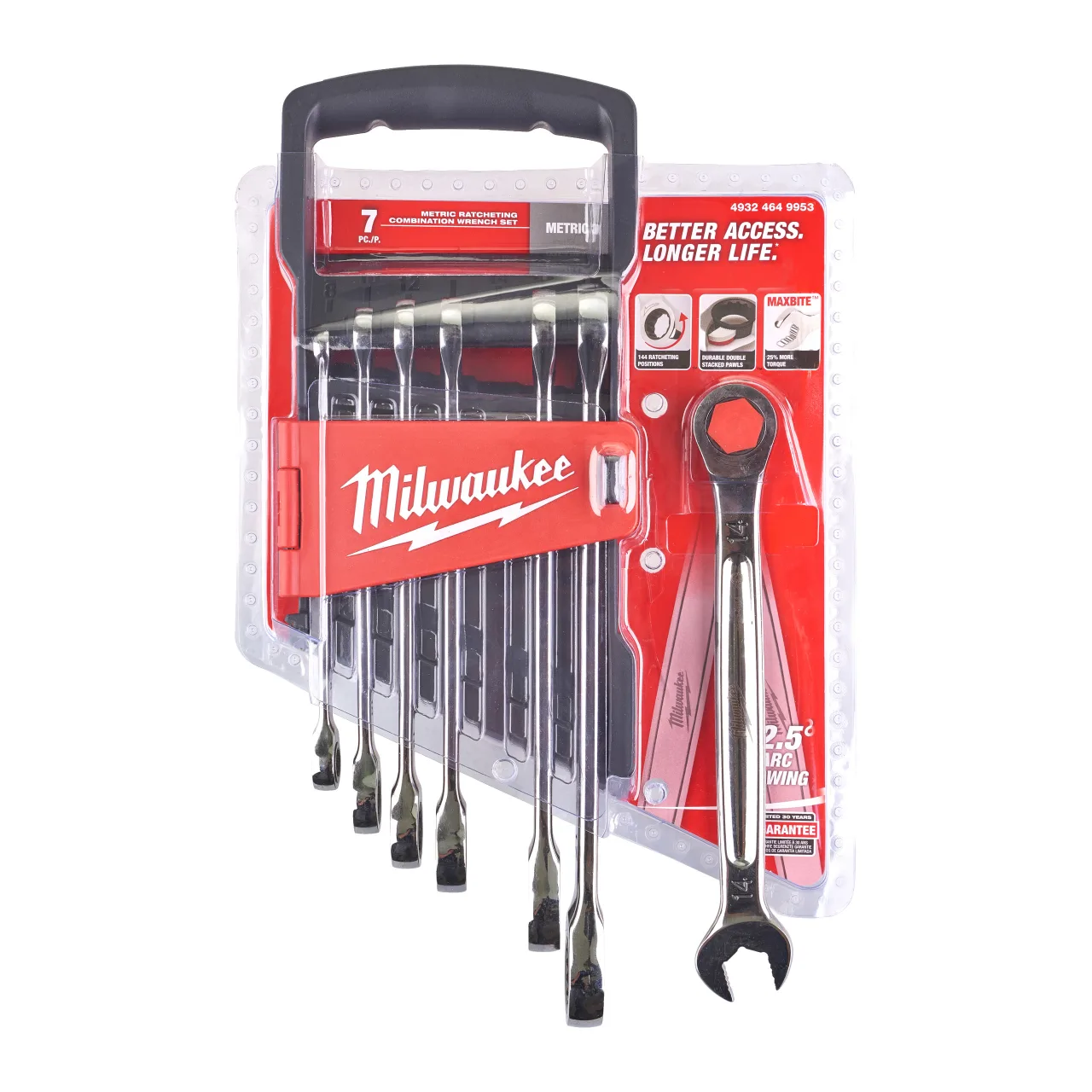 Set de 7 clés à cliquet Métriques  – MAX BITE Maxbite Ratcheting Combination Spanner Sets