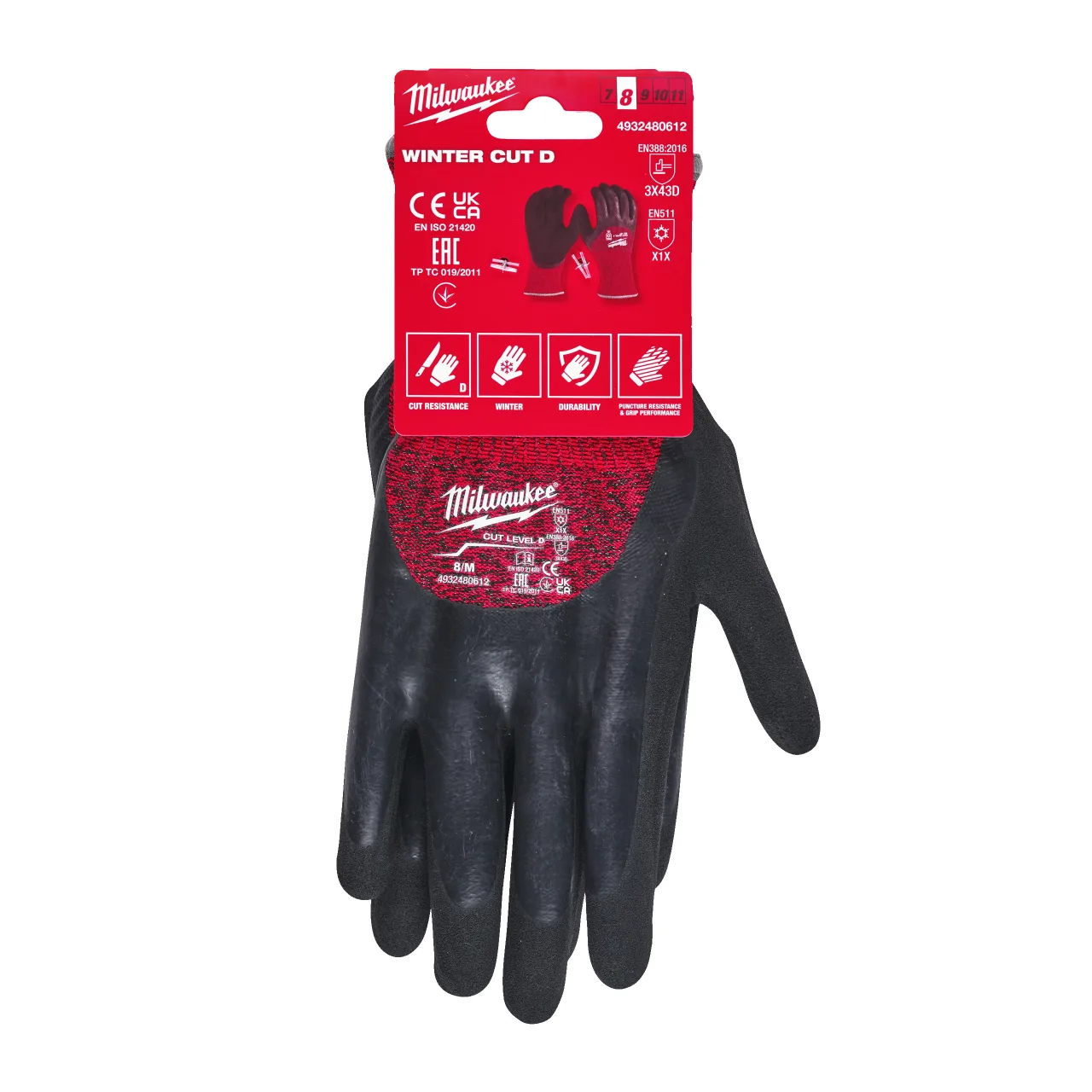 Gants Hiver anti-coupure D - M/8 - 1PC Winter Cut D Gloves
