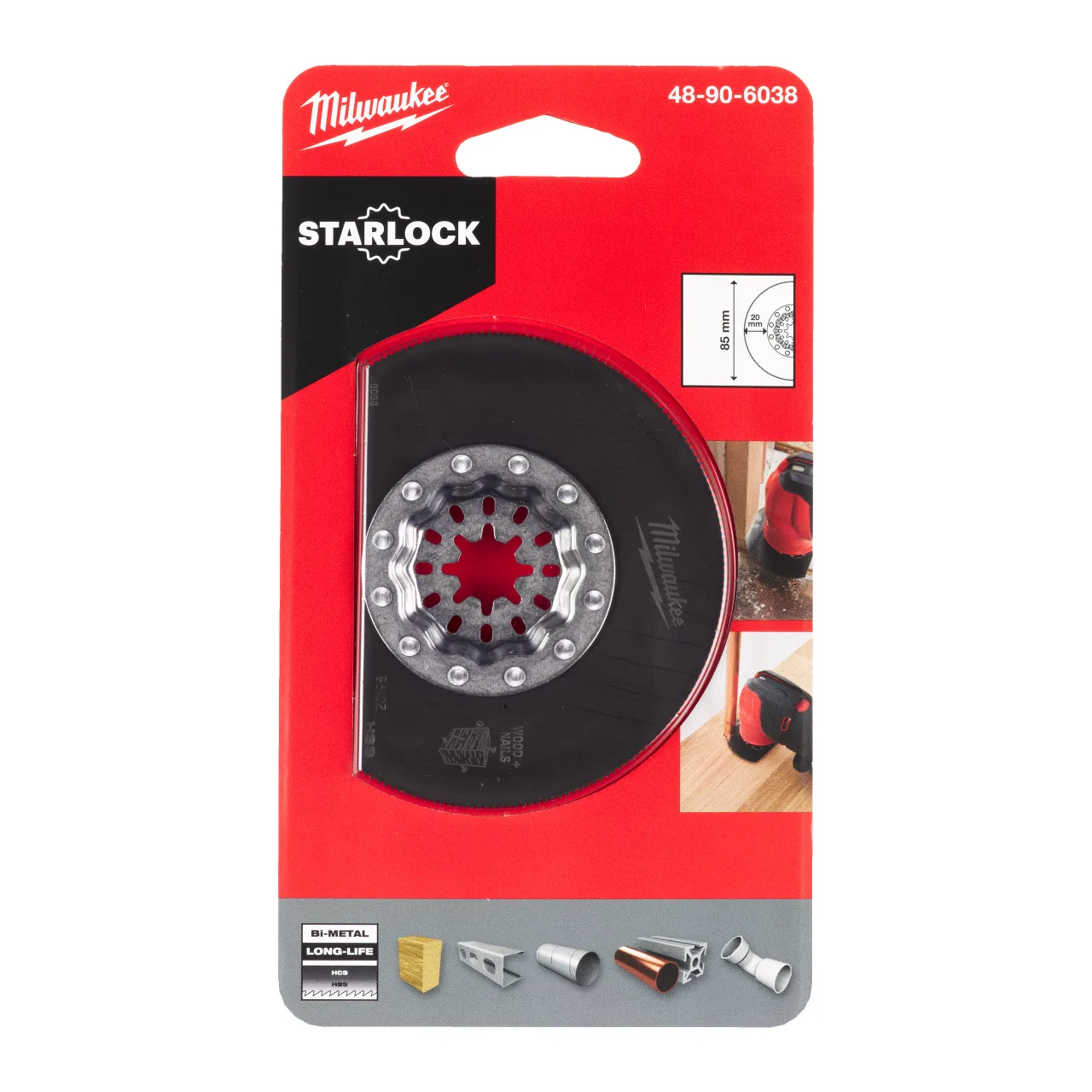 Coupe Multi-matériaux 85mm de diamètre, lame segmentée pour coupe à ras Multi-tool accessories -Starlock multi-material blades