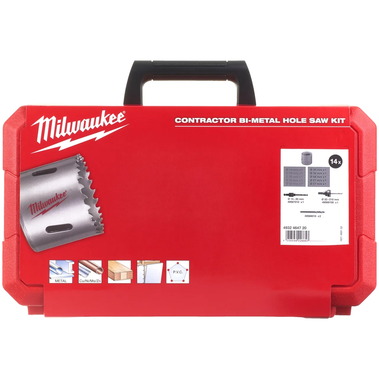 Coffret scie cloches bi-métal Contractor 14pc Bi-Metal Contractor Holesaw Set