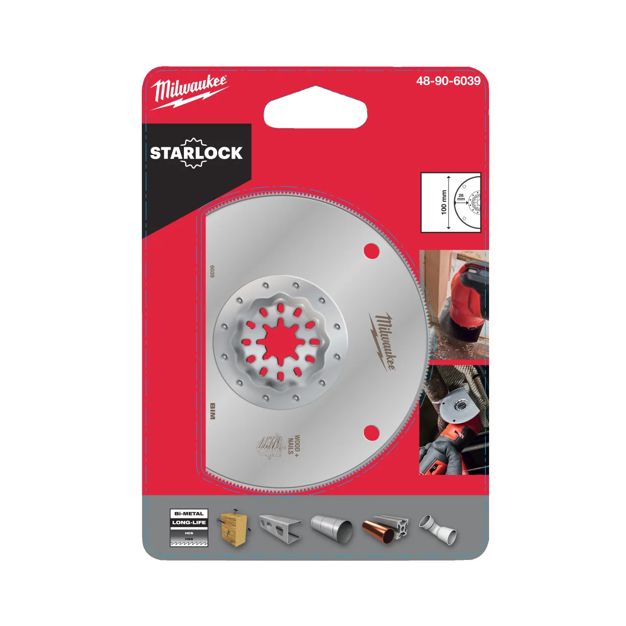 Coupe Multi-matériaux 100m de diamètre, Lame Bi-métal segmentée  Pour une meilleure durée de vie Multi-tool accessories -Starlock multi-material blades