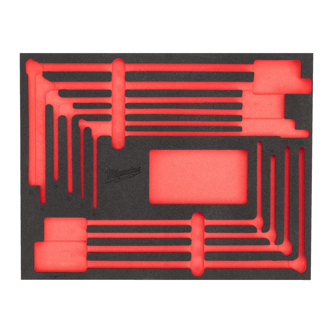 MODULE VIDE PACKOUT™  CLÉ EN T AVEC DOUILLE PIVOTANTE T-bar Handle Set Foam Insert