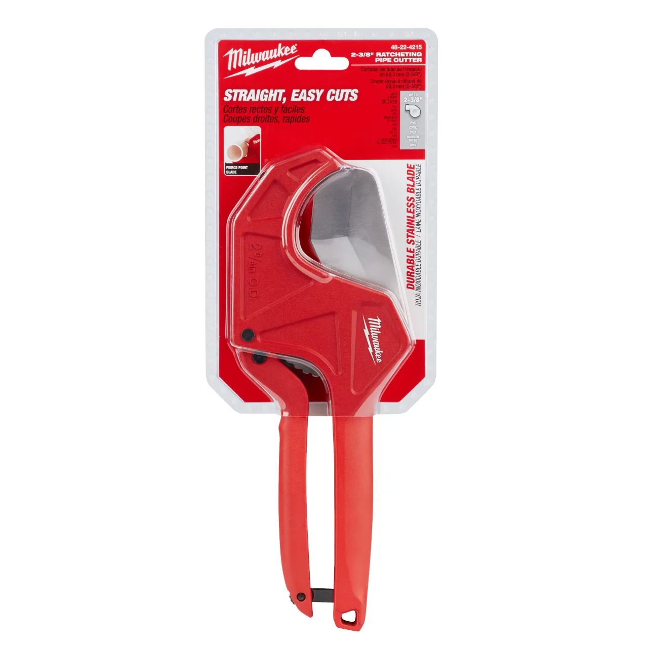 Coupe tube pvc à cliquet 60 mm Ratcheting PVC Cutter