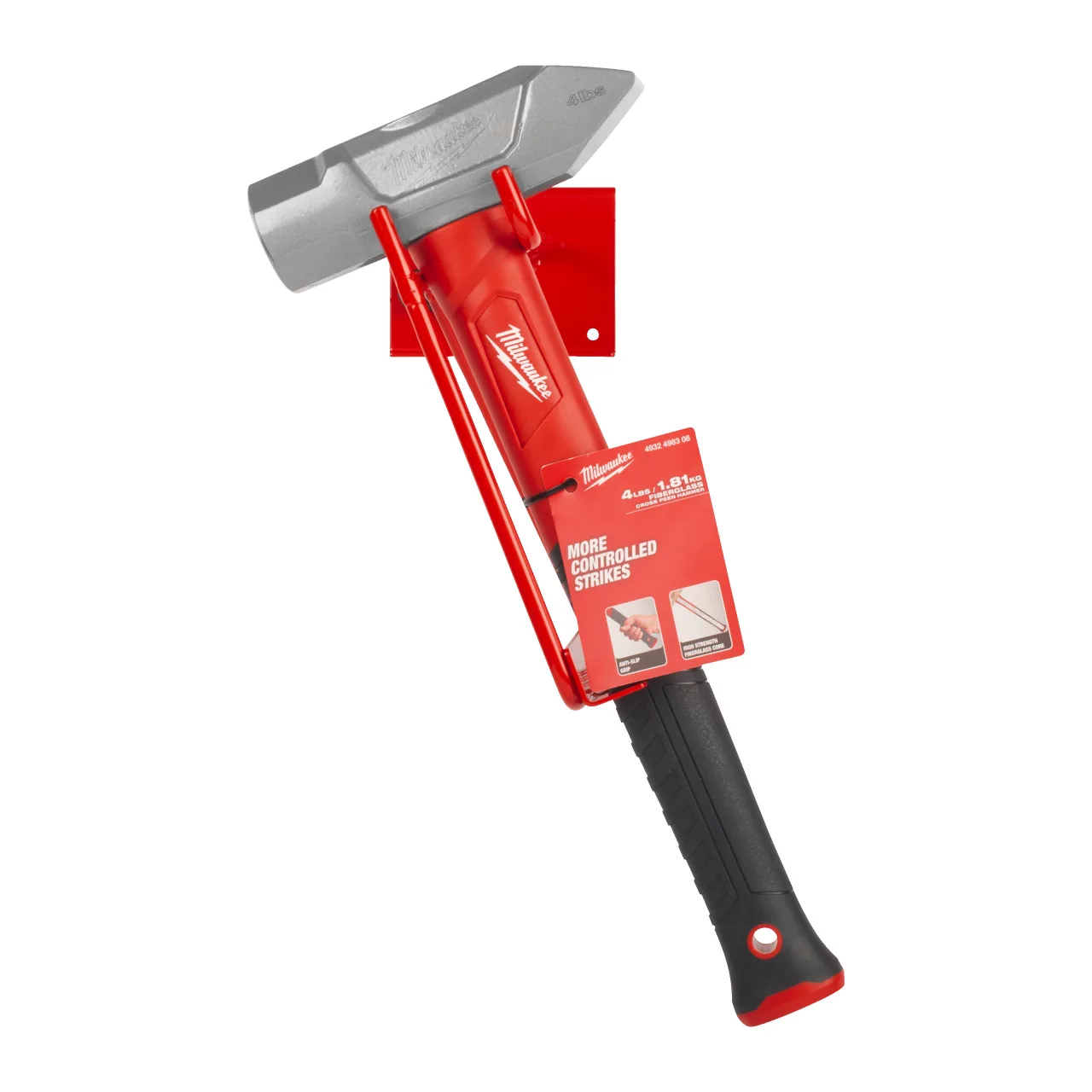 Marteau de serrurier à panne ronde 1.81 kg Fiberglass Cross-Peen Hammer