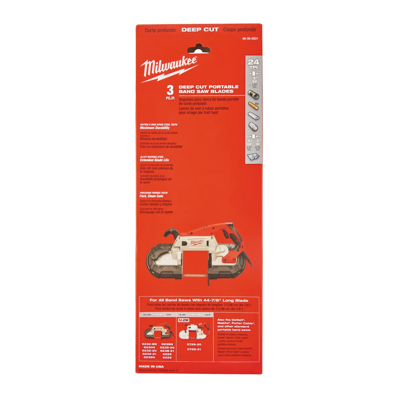 Bandsaw blade 1139.83 mm blade length
