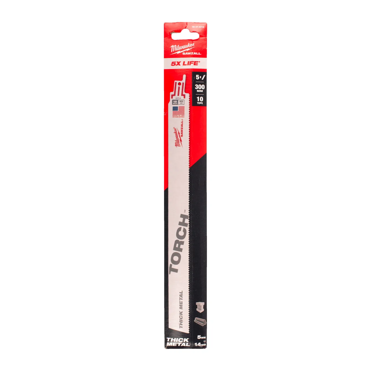 LAME SCIE SABRE TORCH 300MM/ 10TPI (X5) Metal: Torch