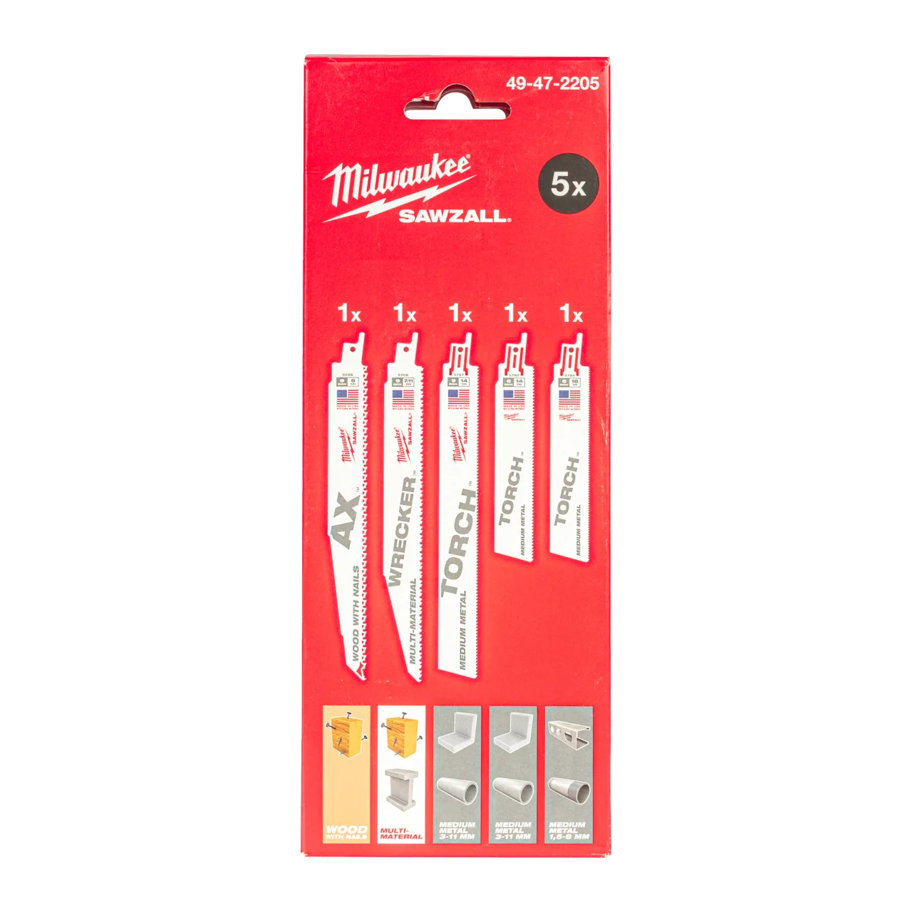 Set de 5 lames de scie sabre SAWZALL™ Sawzall Blade Sets