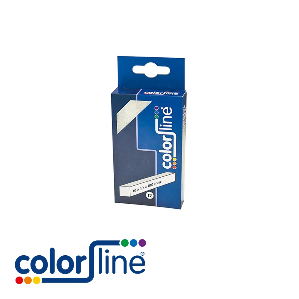 Craie stéatite de Briançon - prix par 12 pc. - 10 x 10 x 100 mm - COLOR LINE