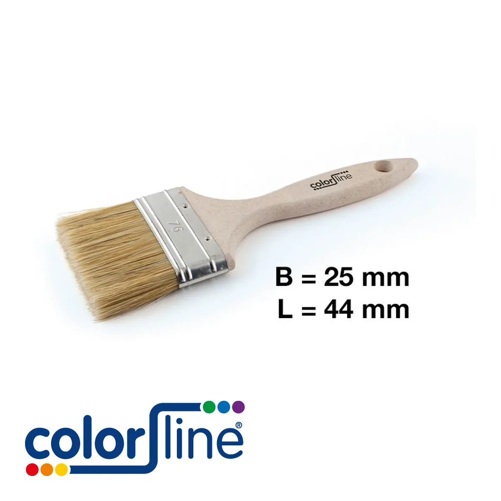 COLOR LINE Brosse de peintre - STD, plate, compo grip, fibres mixtes - 25 mm - ALL (EX BF S3030)
