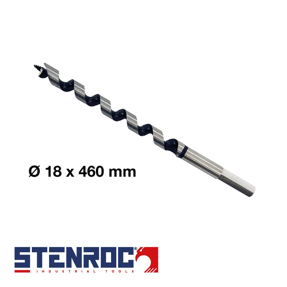 Mèche à bois helicoïdales - AUGER, SDS-Plus - 18 x 460 mm - STENROC