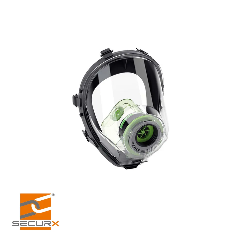 Masque complet - connexion DIN, caoutchouc thermoplastique, BLS 5150 - SECURX