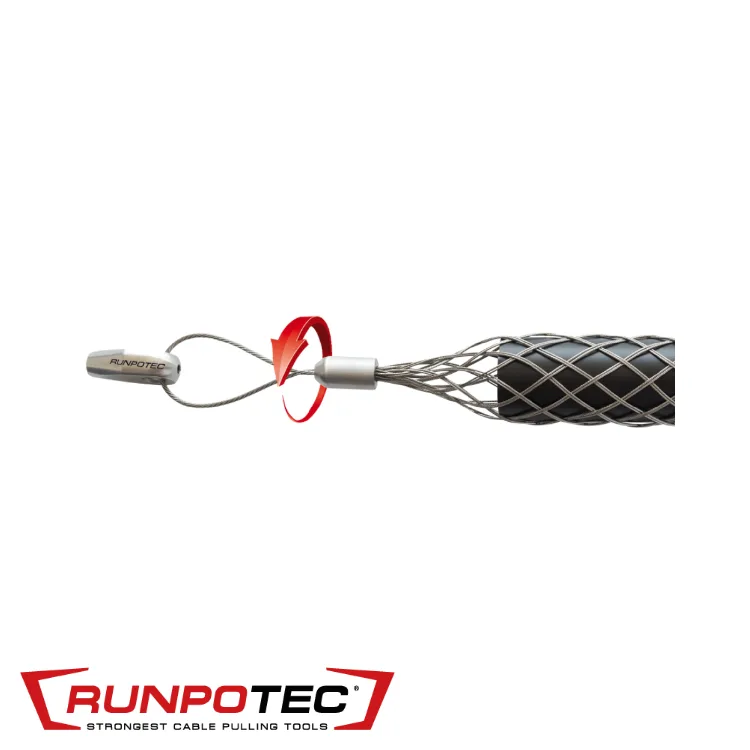 Tire-câble - inox, connexion RTG 12 - pour câble Ø 30-40 mm - RUNPOTEC