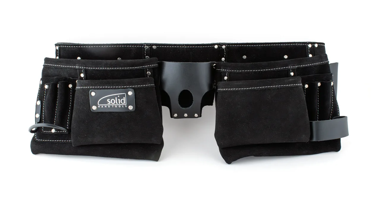 Tablier - LEATHER, double, ceinture, porte-marteau - SOLID (EX TD NTP7A)