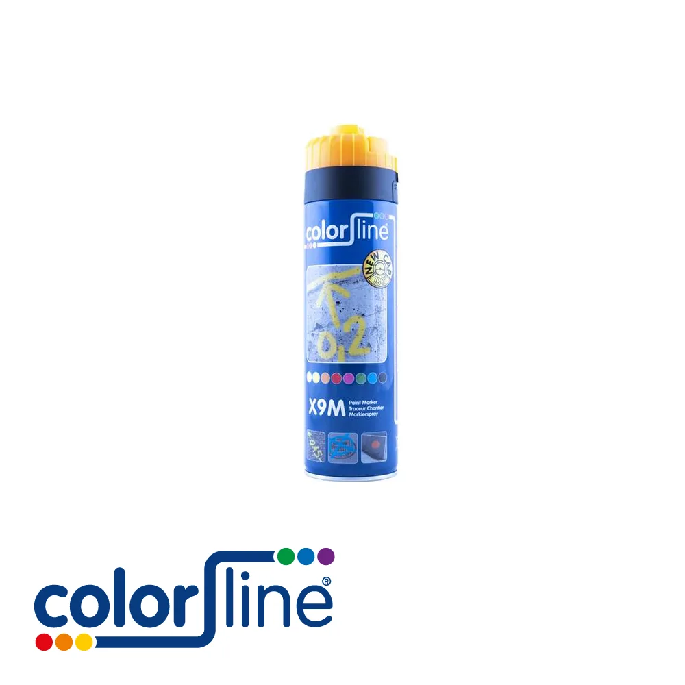 COLOR LINE Peinture de marquage - PAINT MARKER X9M, traceurs de chantier, orange fluo - 500 ml