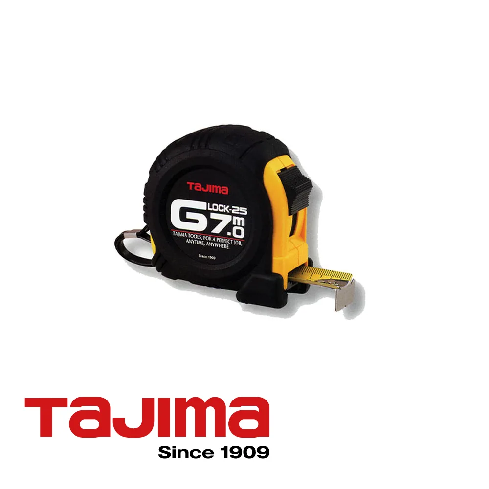 Mètre ruban - G-LOCK, GL25-100EB-EUR - 10 m x 25 mm - TAJIMA