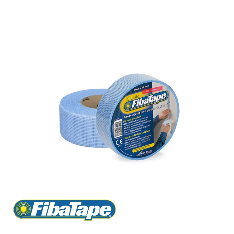 FIBATAPE Bande à joint - CLASSIC, bleu, pour plaques de plâtre - 100 mm x 90 m