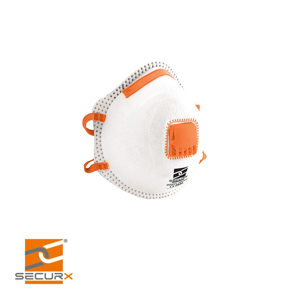 Masque filtrant - FFP2, valve, prix par 10 pc. - SECURX