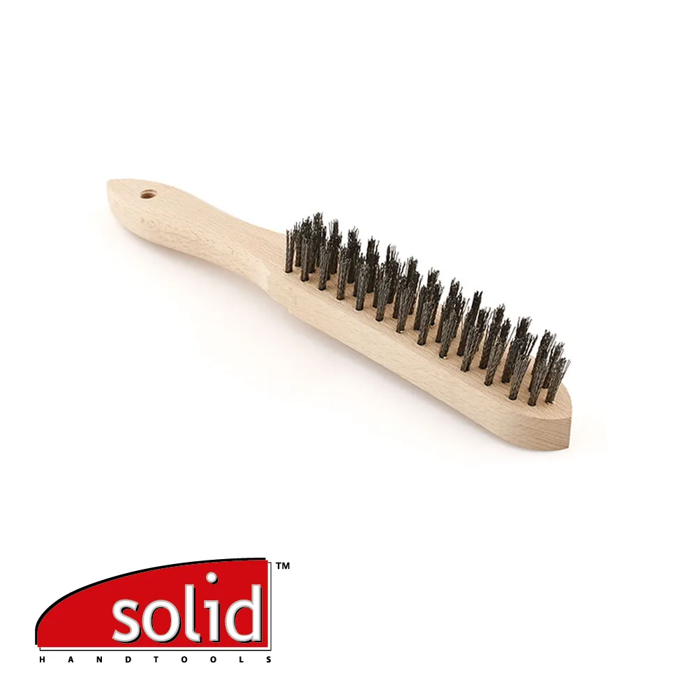 Brosse métallique - inox, 5 rangées - SOLID