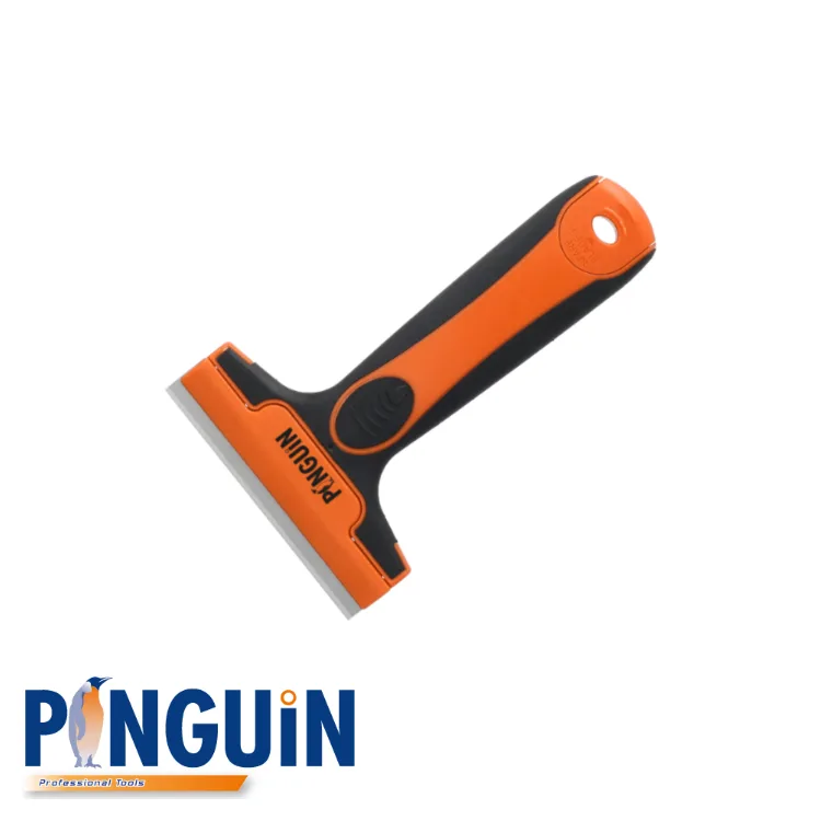 PINGUIN Grattoir universel - bi-component, soft-grip, incl. 3 lames - 160 x 105 mm