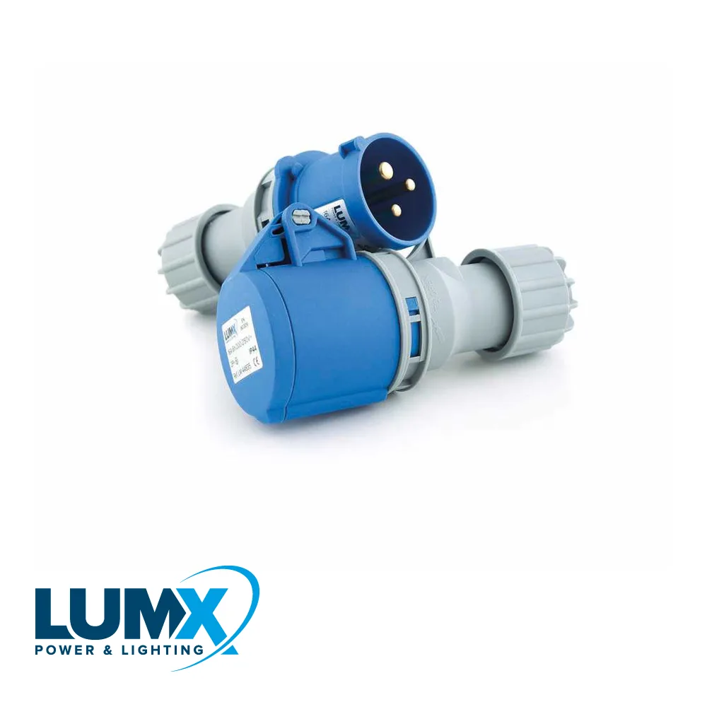 Fiche CEE femelle - 250 V, 3 pôles, 16 A, IP 44 - LUMX