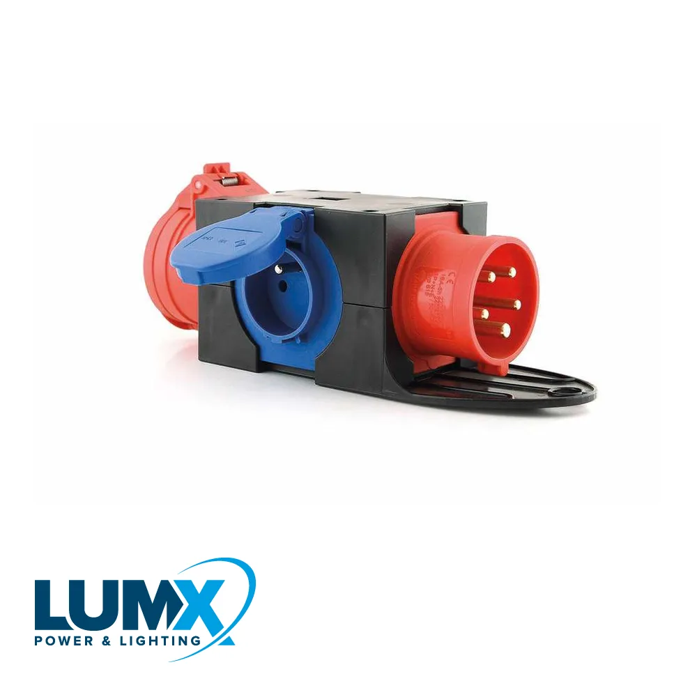 LUMX CEE box - ST ANTON, PCE 9430477, in: CEE 16A 5P, out: CEE 16A 5P, 2x16A (BE/FR)