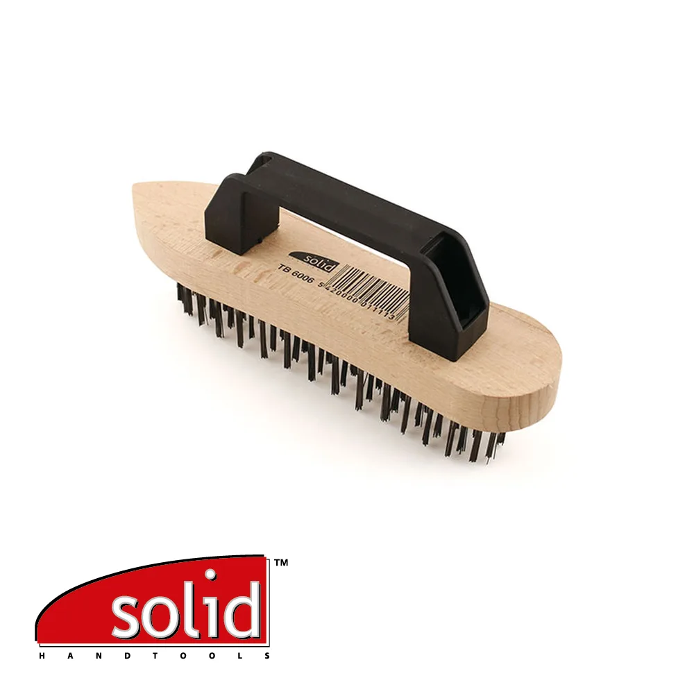 Brosse à main - laiton, 5 rangées - SOLID