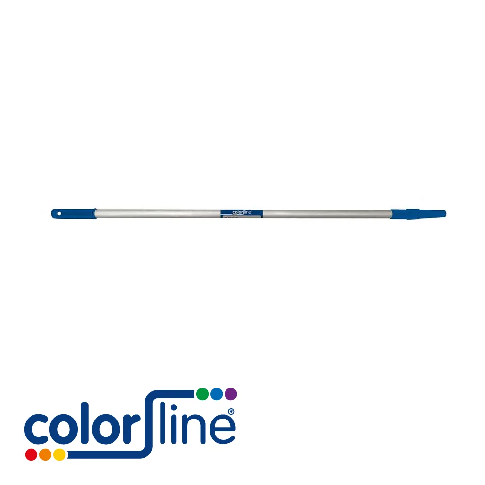 Perche télescopique - alu, embout plastique - 1 -> 2 m - COLOR LINE