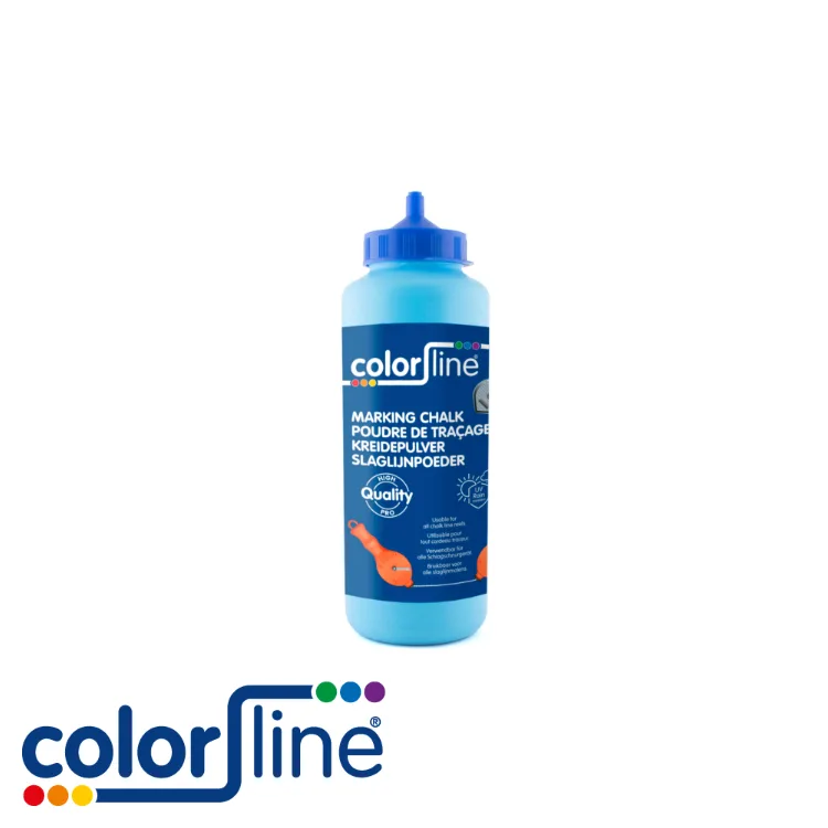 Poudre de traçage - bleu, qualité professionnelle - 1000 gr - COLOR LINE