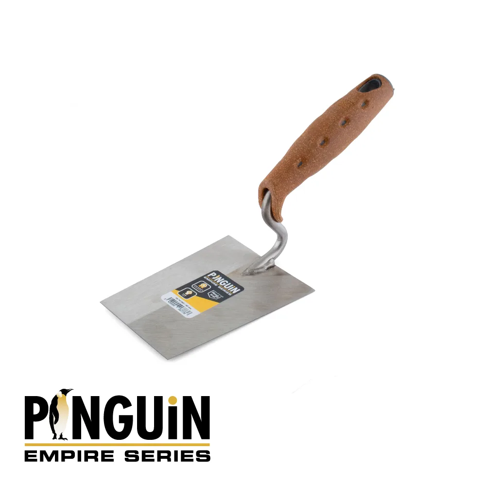 Truelle de plâtrier - inox soudé, poignée liège - 140 mm - PINGUIN EMPIRE