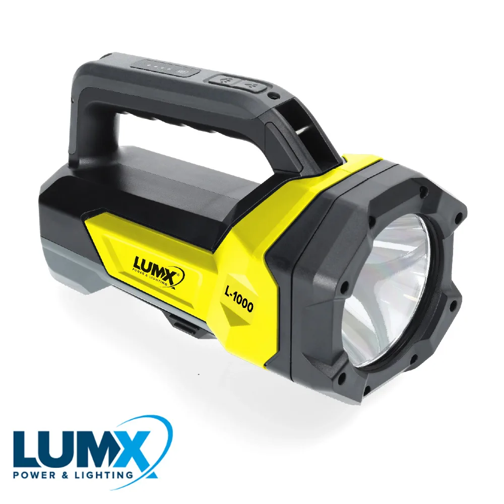 LUMX Lampe torche LED - L-1000, 1000 + 600 lm, IP X4, rechargeable (EX LM 18625)