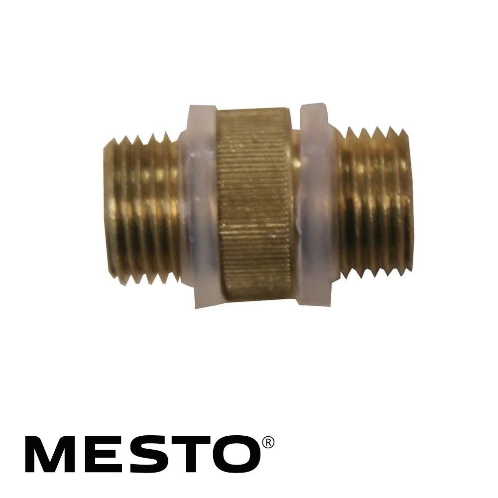 Raccord fileté double - laiton, 2 x filetage extérieur M11 x 1 - MESTO