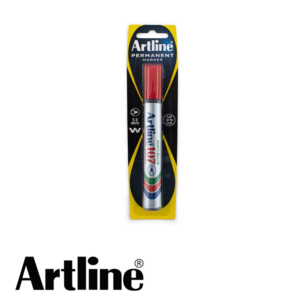 Marqueur - EK 107, rouge, pointe ronde, blister - 1,5 mm - ARTLINE (0607102)
