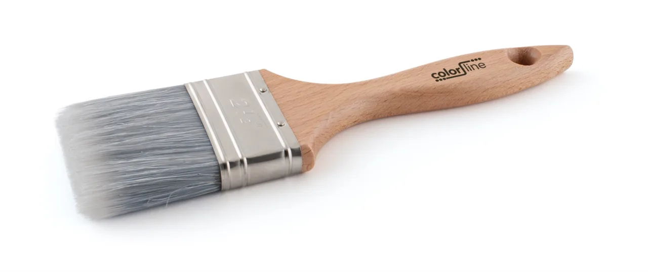 COLOR LINE Brosse de peintre - PRE+, plate, fibres PE grises - 38 mm - ALL (EX BF 31040)