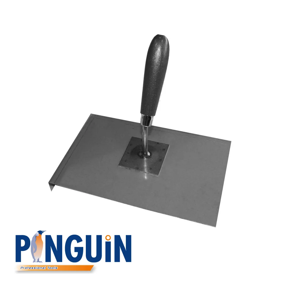Palette de jointoyage - gauche, manche noir, inox - 230 x 150 mm - PINGUIN