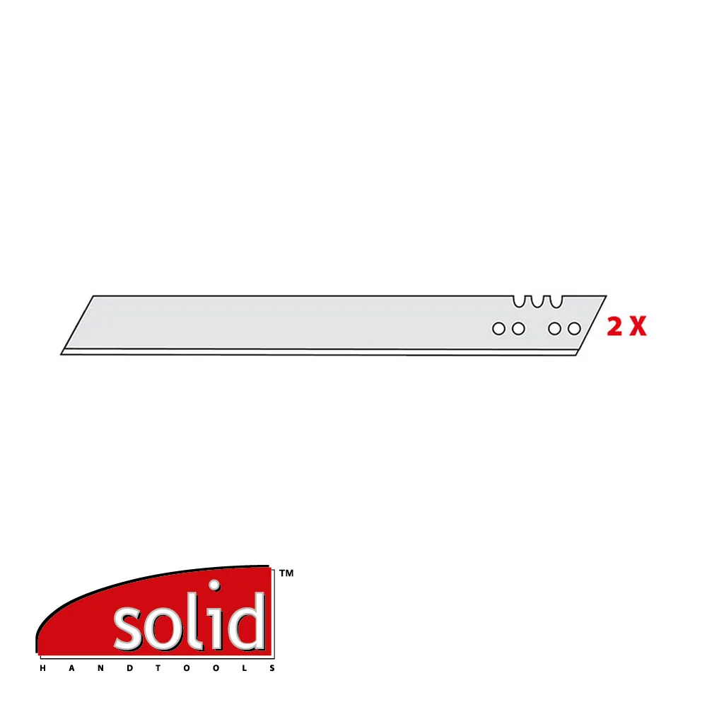 SOLID Lame de rechange - pour couteau d'isolation, prix par 2 pc. - 140 x 0,9 x 19 mm
