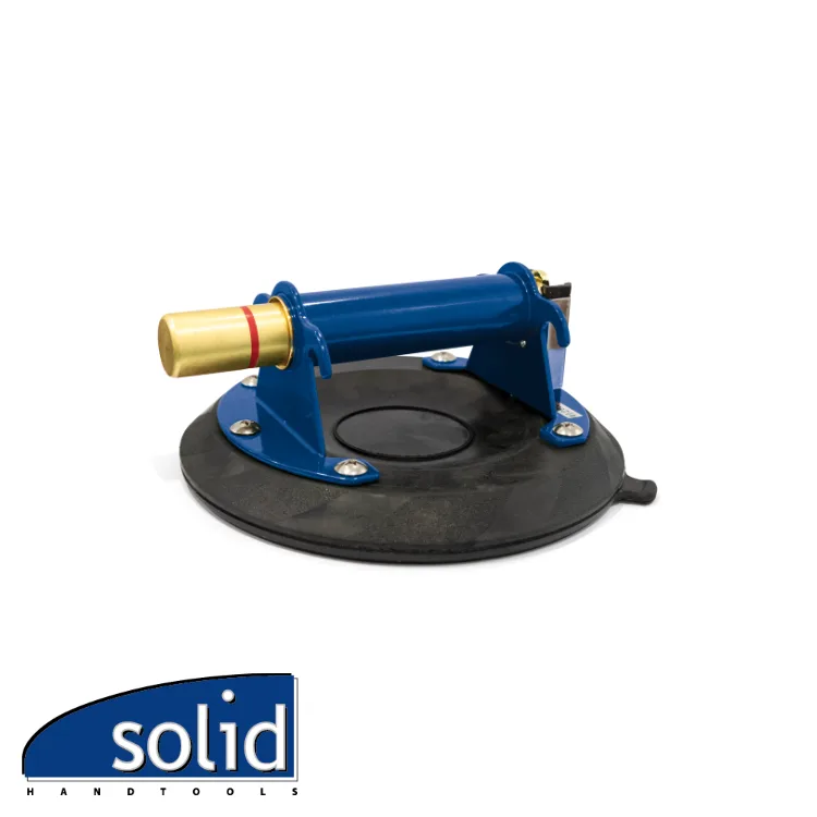 SOLID Ventouse - ALU PRO - alu, système à pompe, 1 tête, Ø 200 mm - max. 100 kg
