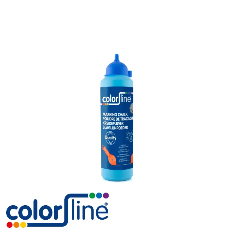 Poudre de traçage - bleu, qualité professionnelle - 200 gr - COLOR LINE