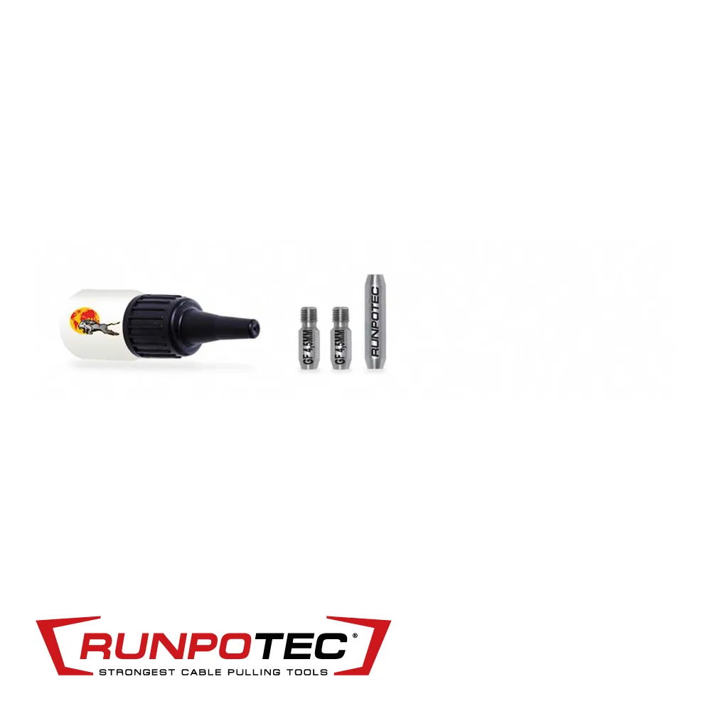 Kit de réparation - pour baguette en fibre Ø 4,5 mm, 4 pièces - RUNPOTEC