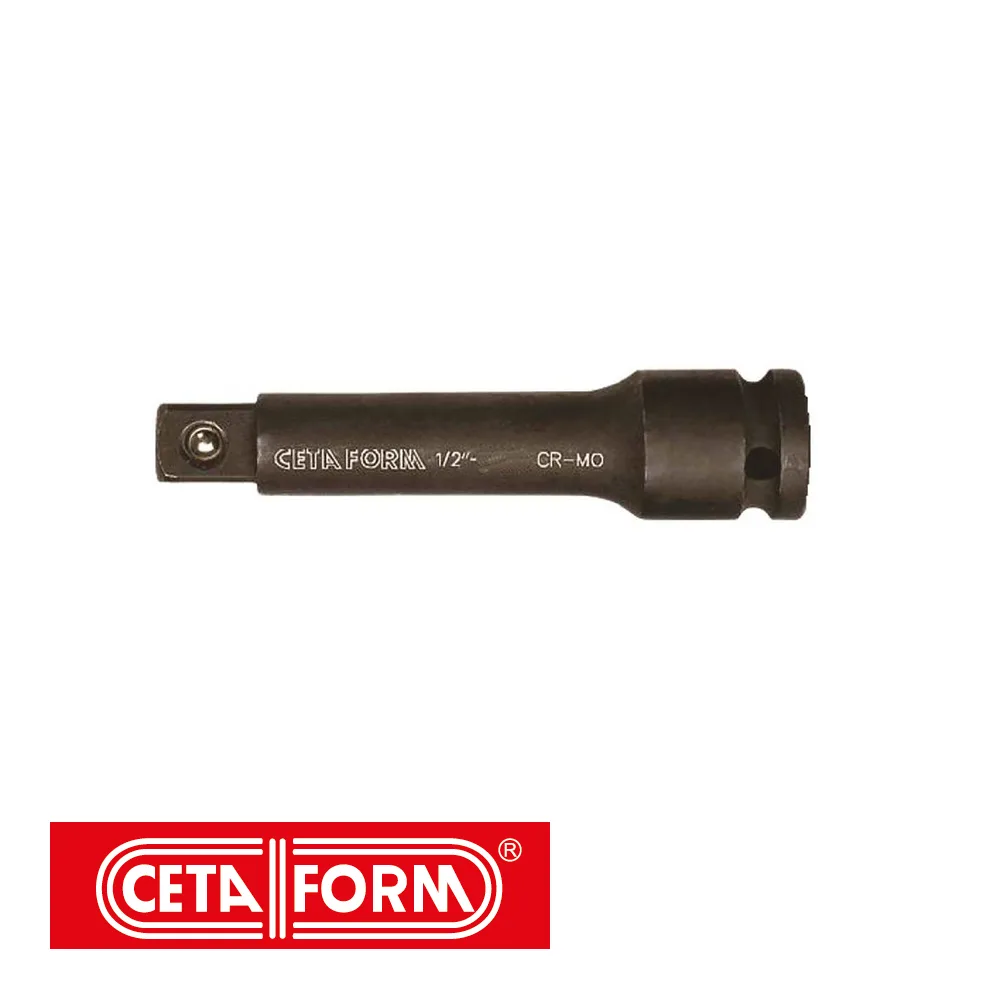 Rallonge - pour douille à choc, chrome, noir, 1/2" - 75 mm - CETAFORM