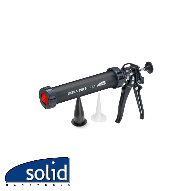 Pistolet à silicone - ULTRA-PRESS, 360°, 12:1 - 400 ml - SOLID (EX CX 850400)