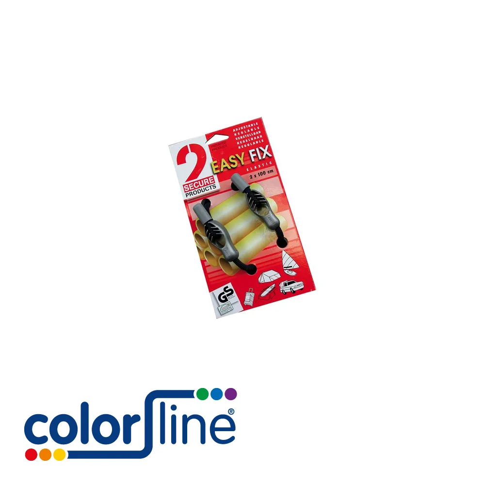Elastique - EASY FIX, autocoinceur, blister 2 pc. - 1 m - COLOR LINE