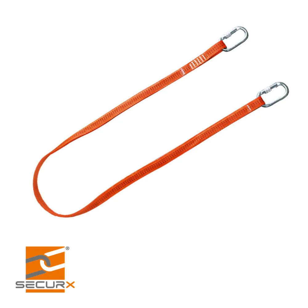 Longe de maintien - PES touw, incl. mousqueton 2x SH10 - 2 m - SECURX