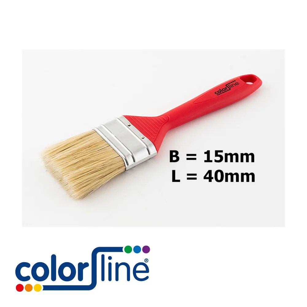 COLOR LINE Brosse de peintre - STD, plate, épaisse, poignée PP, mixtes - 40 mm - ALL (EX BF 41540)