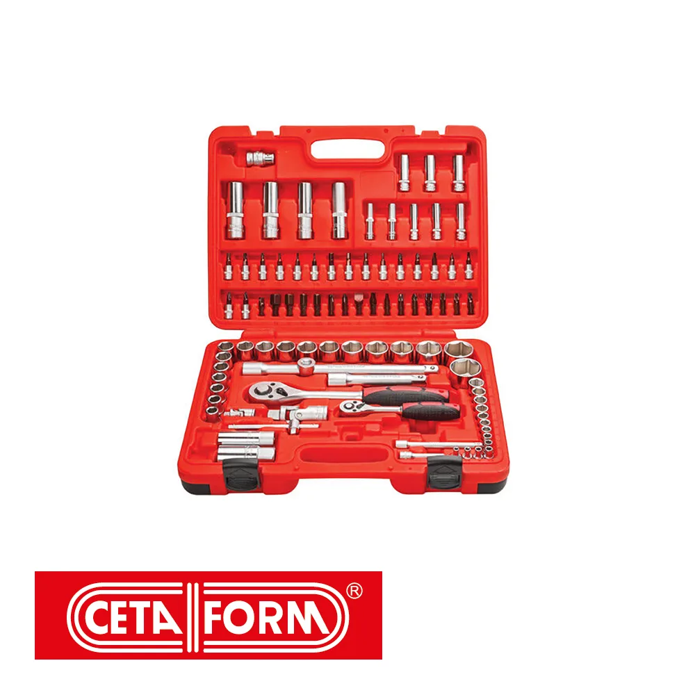 CETAFORM Set de clés à douille - 1/2'', 1/4", 96 pièces - 4-32 mm (EX CF C20-85PH2)