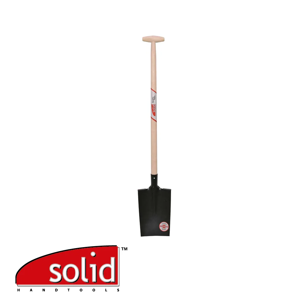Bêche - modèle Senlis, 300 mm, manche-T bois - 900 mm - SOLID